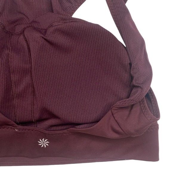 Athleta Purple Wine High-Neck Bra Top, Size Medium - Picture 5 of 13